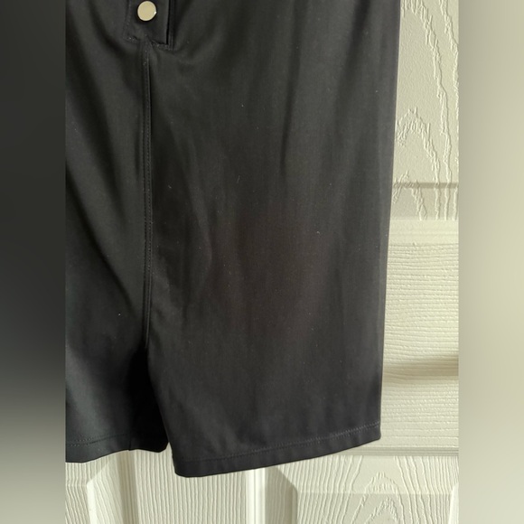 POLO BODYCON ROMPER BLACK SIZE SMALL SHORTS AND SHORT SLEEVE WITH BUTTONS - Picture 7 of 10